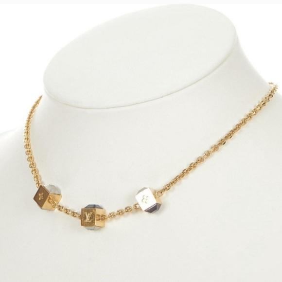 Louis Vuitton Gold Gamble Necklace - Picture 1 of 8